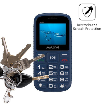 4x Schutzfolie klar für Maxvi B201 Display-Schutzf (4)