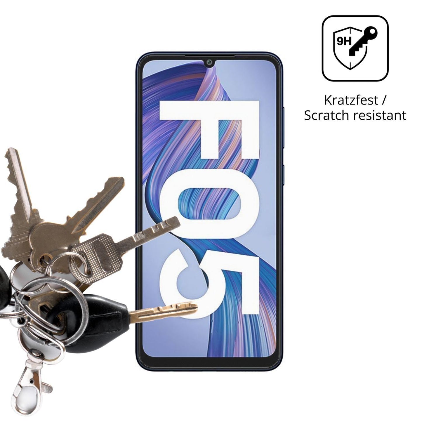 2x 9H Schutzfolie matt für Samsung Galaxy F05 Panz (3)