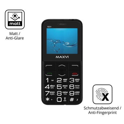 4x Schutzfolie matt für Maxvi B231 Display-Schutzf (5)
