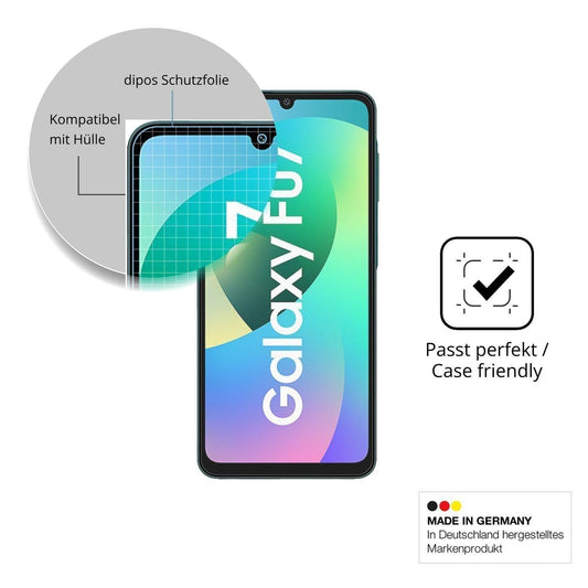 4x Schutzfolie matt für Samsung Galaxy F07 Display (1)
