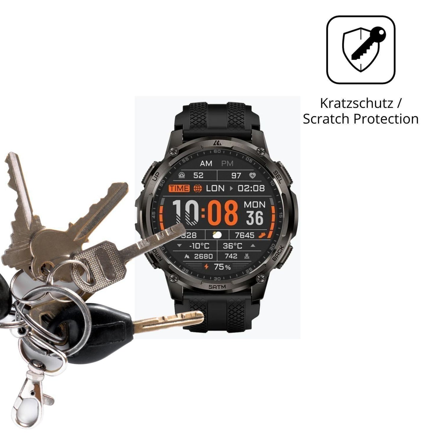 6x Schutzfolie matt für Kospet Tank T4C Display-Sc (4)