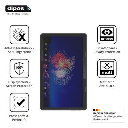 Blickschutzfolie für Xoro MegaPAD 1333 matt Schutz (5)