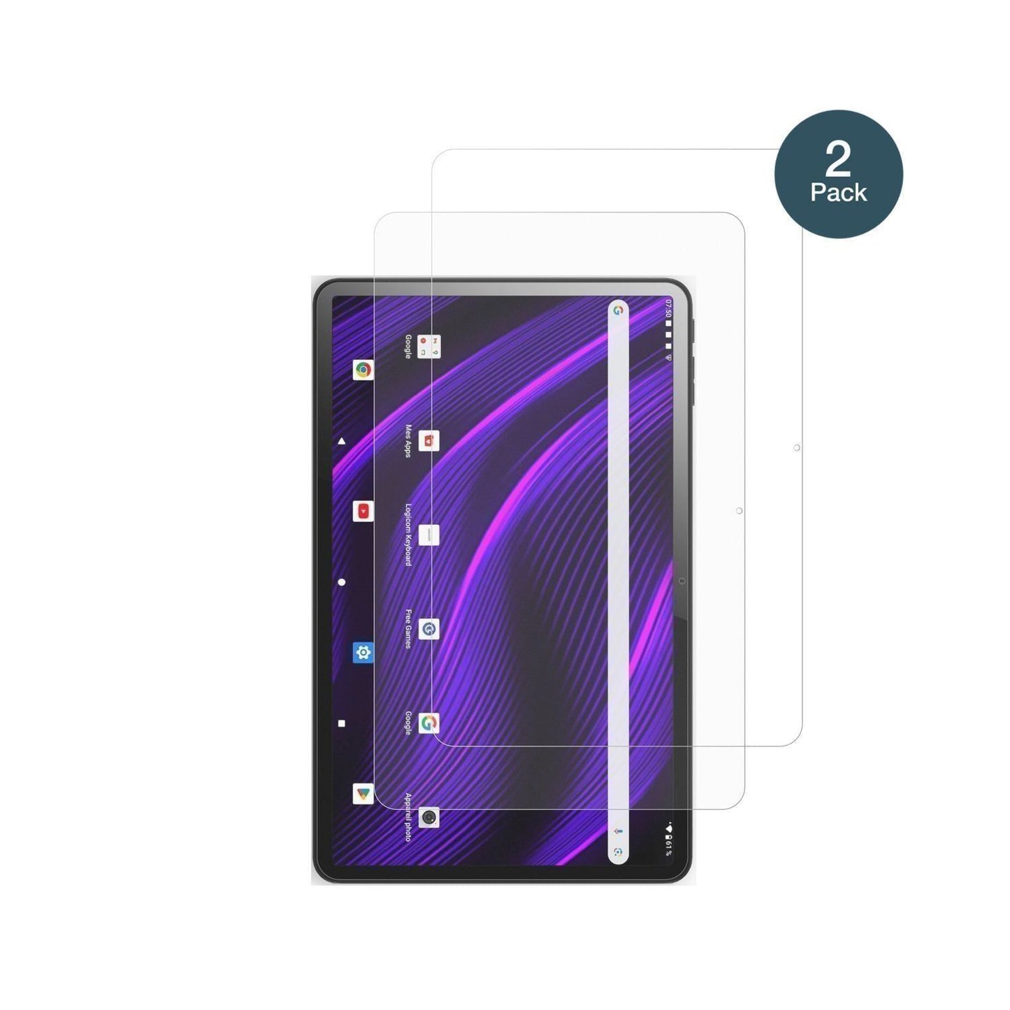 2x 9H Schutzfolie matt für LOGICOM Tab Fold 12 Pan (2)