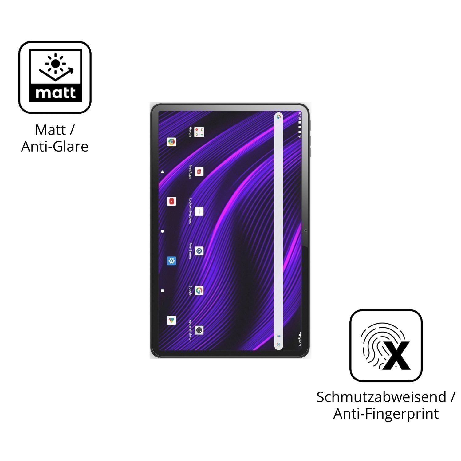 2x 9H Schutzfolie matt für LOGICOM Tab Fold 12 Pan (5)