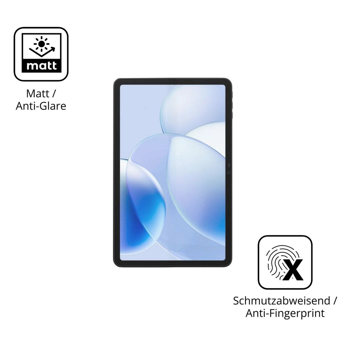 2x Schutzfolie matt für Pockam P12 Display-Schutzf (5)
