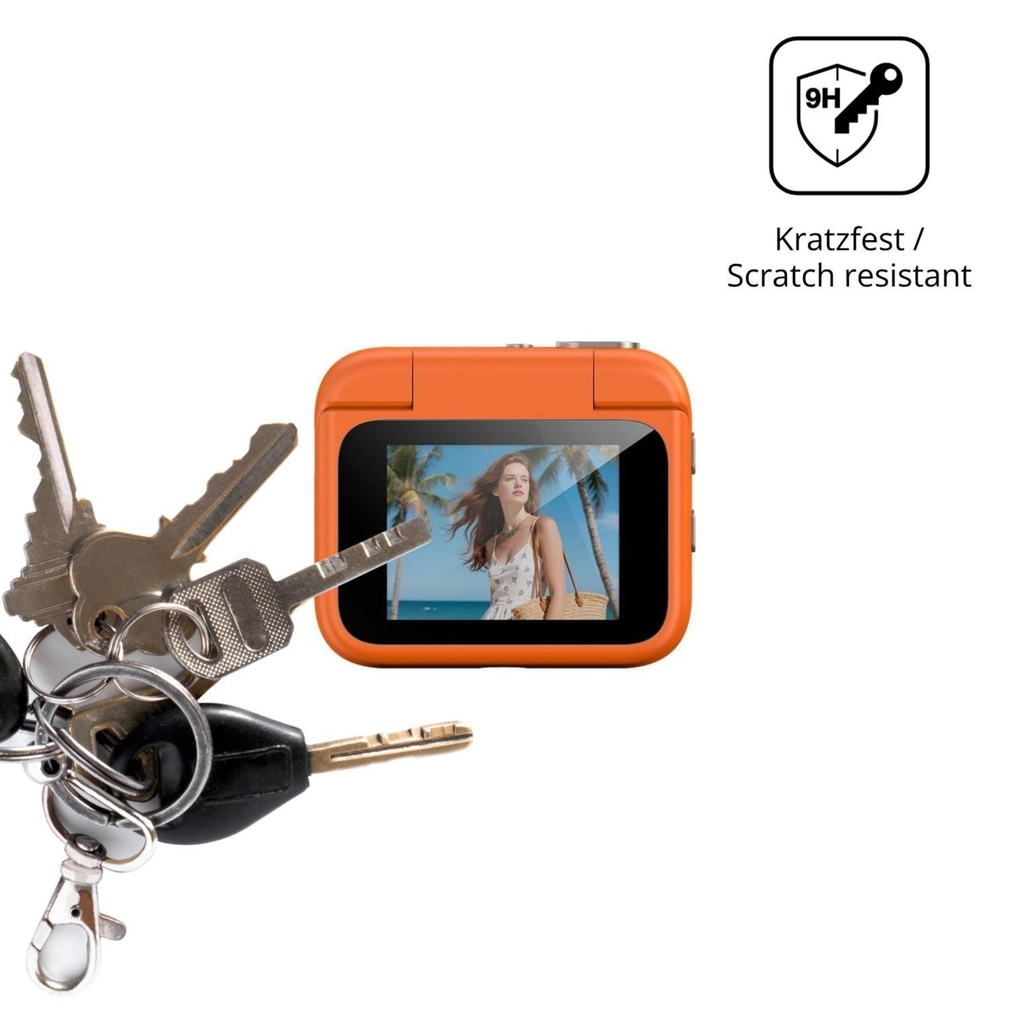 2x 9H Schutzfolie für EasyByMall Y360 Action Cam P (3)