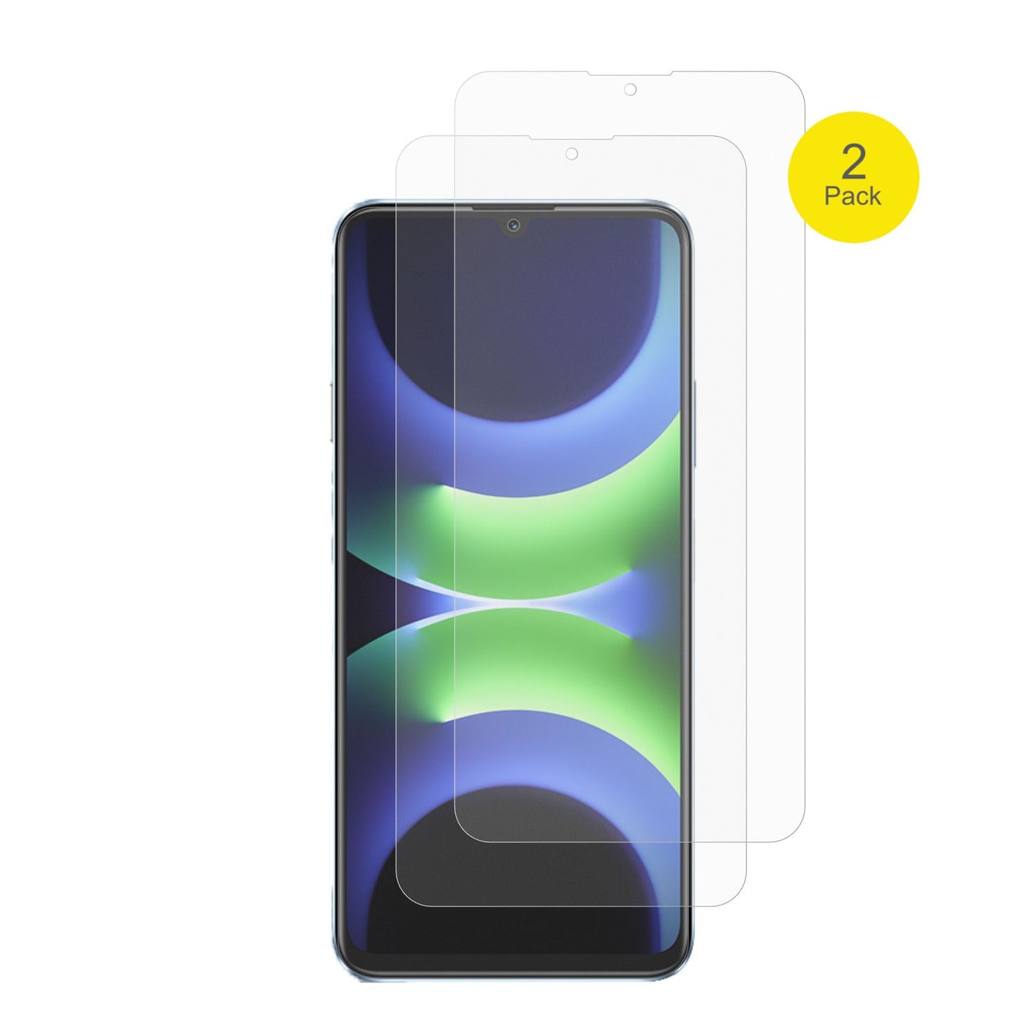 2x Full Cover Schutzfolie matt für Huawei Nova Y72 (2)
