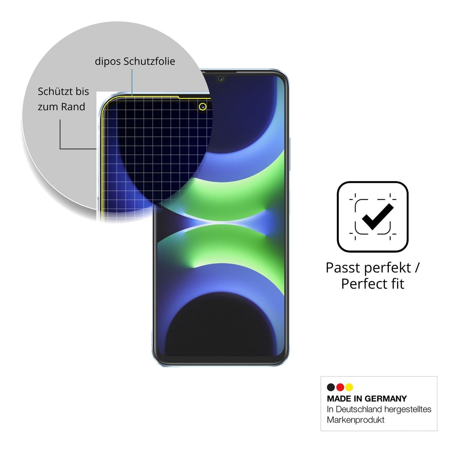 2x Full Cover Schutzfolie matt für Huawei Nova Y72 (6)