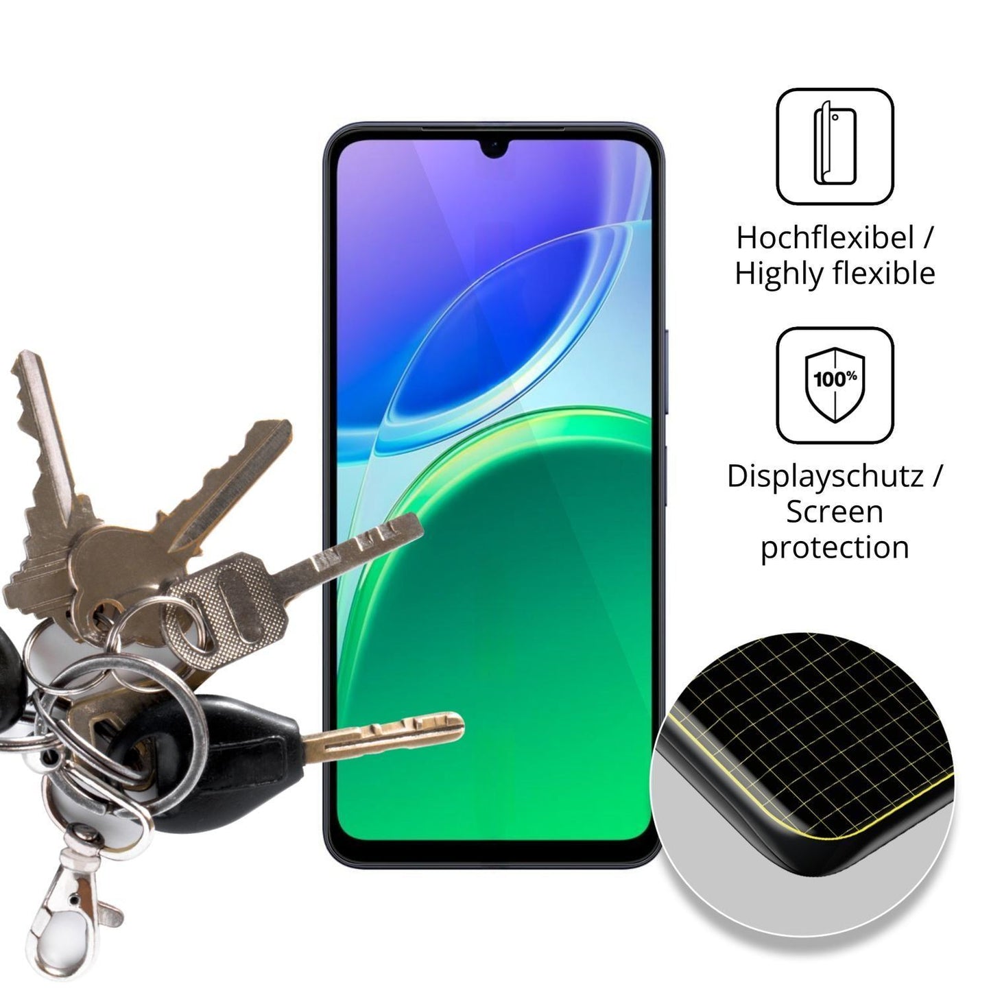 2x 3D Full Cover Schutzfolie für Vivo Y11d (3)