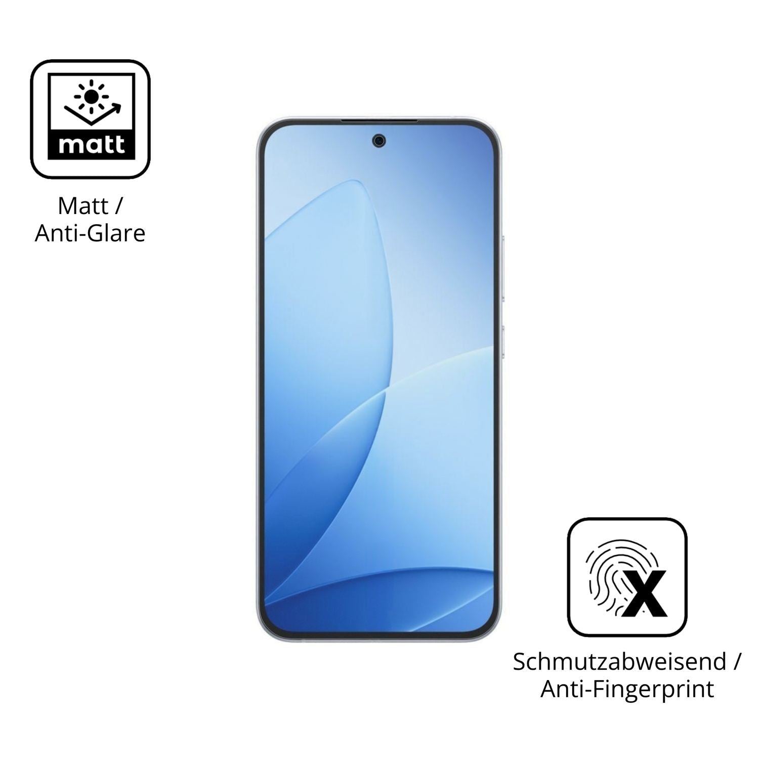 4x Schutzfolie matt für Oppo A6s Pro Display-Schut (5)