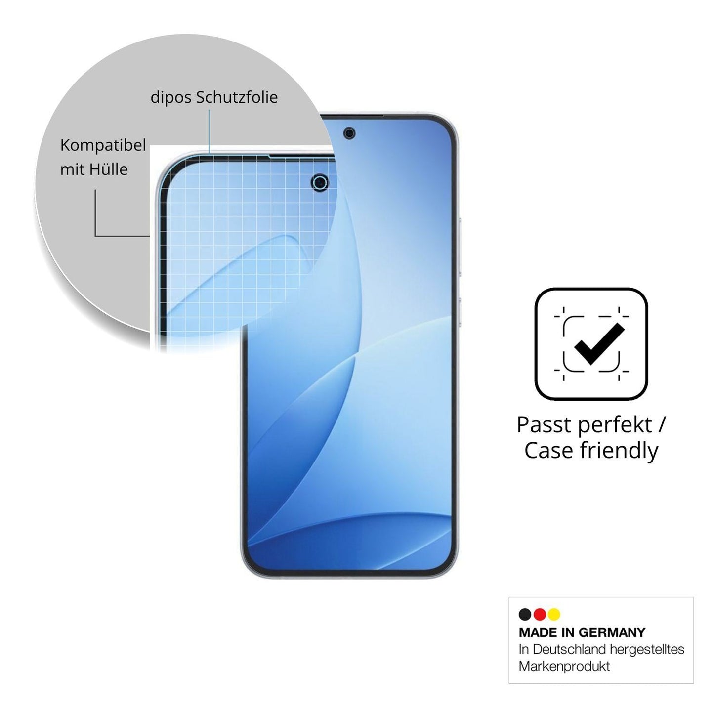 4x Schutzfolie matt für Oppo A6s Pro Display-Schut (6)