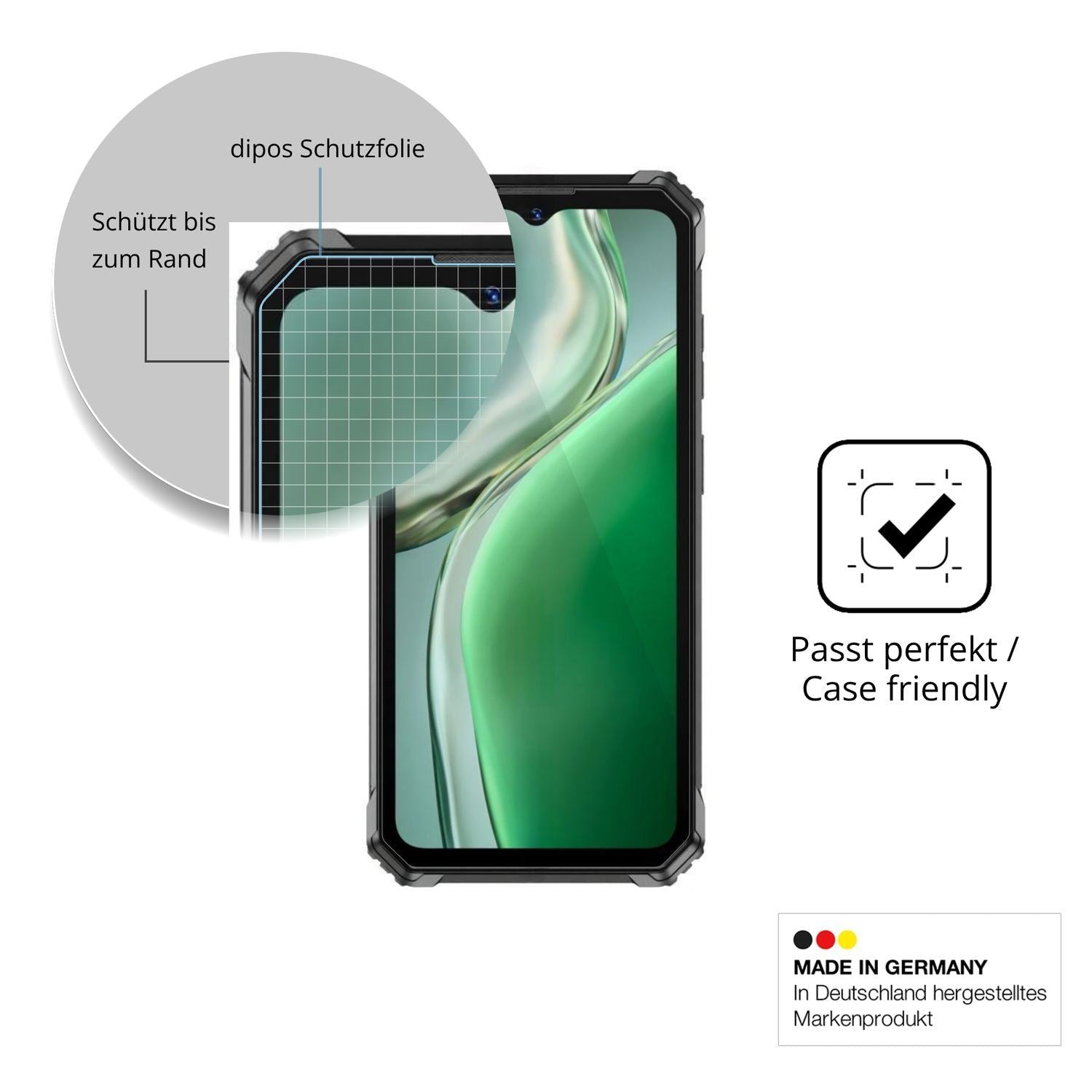 2x 9H Schutzfolie für Oukitel G7 Panzerfolie (6)