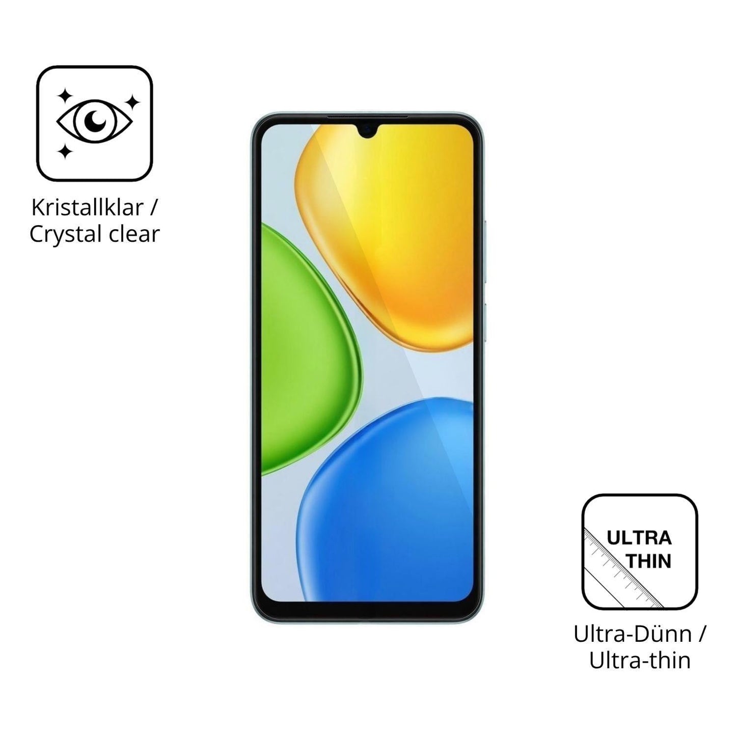 4x Schutzfolie klar für Honor Play 80 Display-Schu (5)