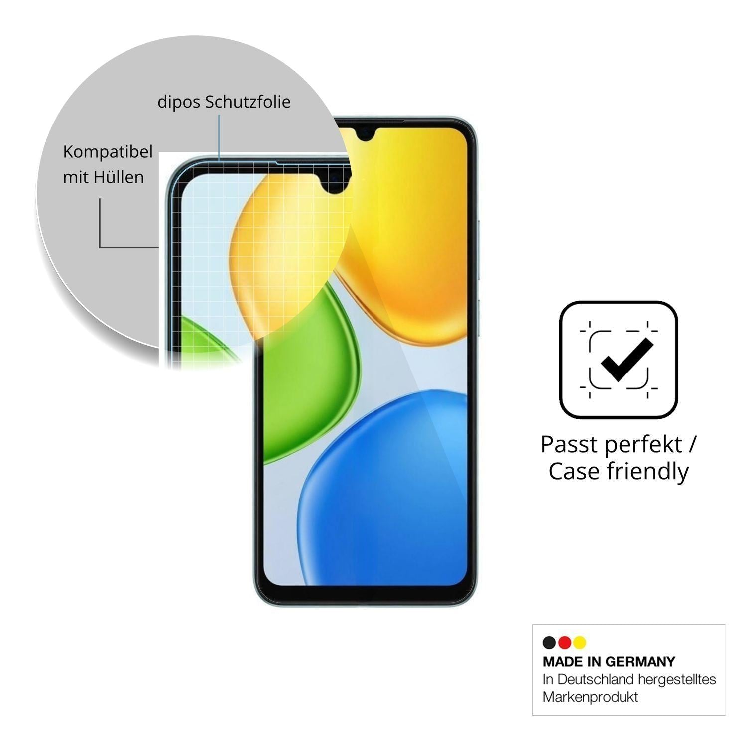 4x Schutzfolie klar für Honor Play 80 Display-Schu (6)