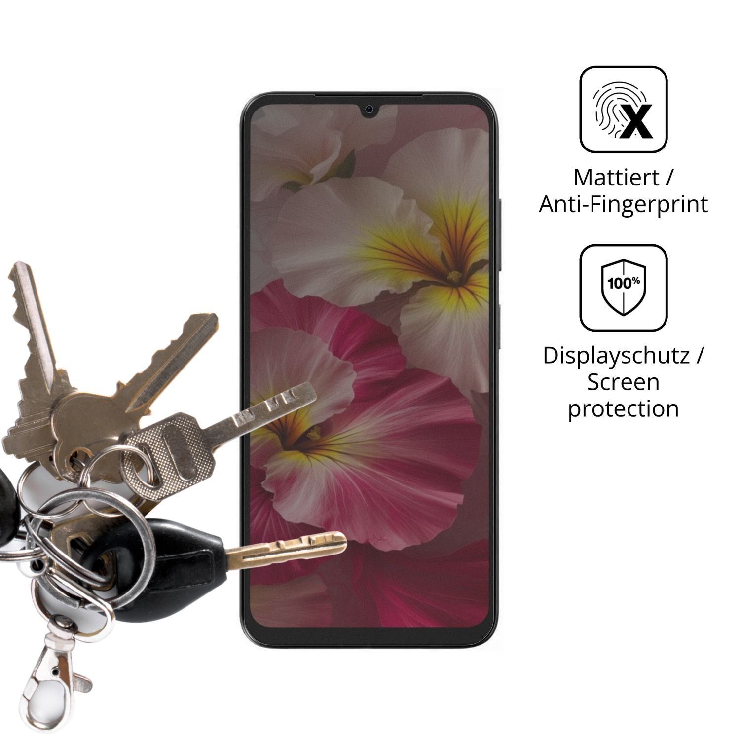 Blickschutzfolie für Lava Bold N2 Lite matt Schutz (3)