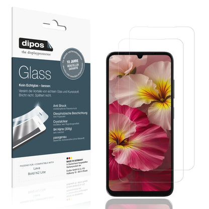 2x 9H Schutzfolie für Lava Bold N2 Lite Panzerfoli (1)