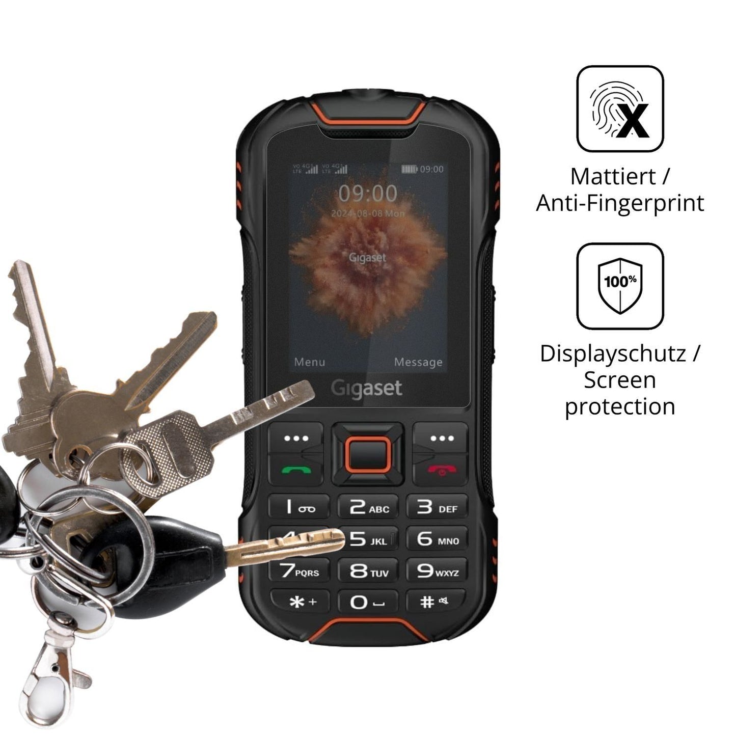 Blickschutzfolie für Gigaset GLX8 Plus matt Schutz (3)