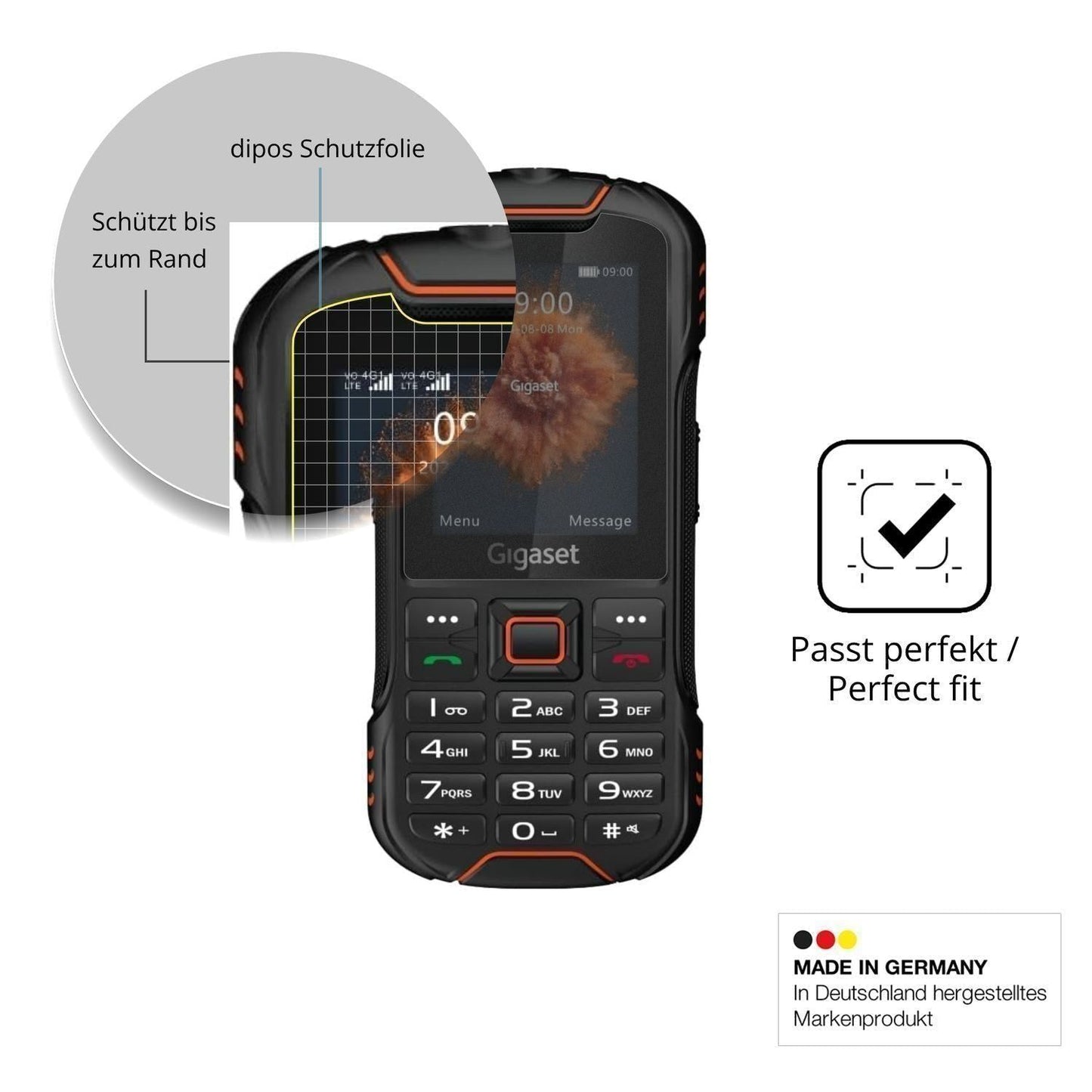 Blickschutzfolie für Gigaset GLX8 Plus matt Schutz (4)