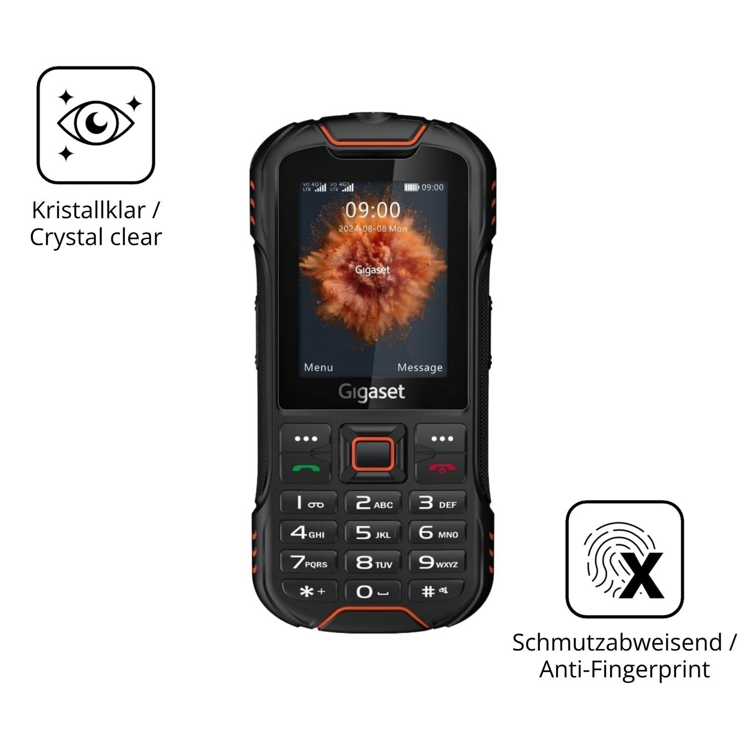 2x 9H Schutzfolie für Gigaset GLX8 Plus Panzerfoli (5)