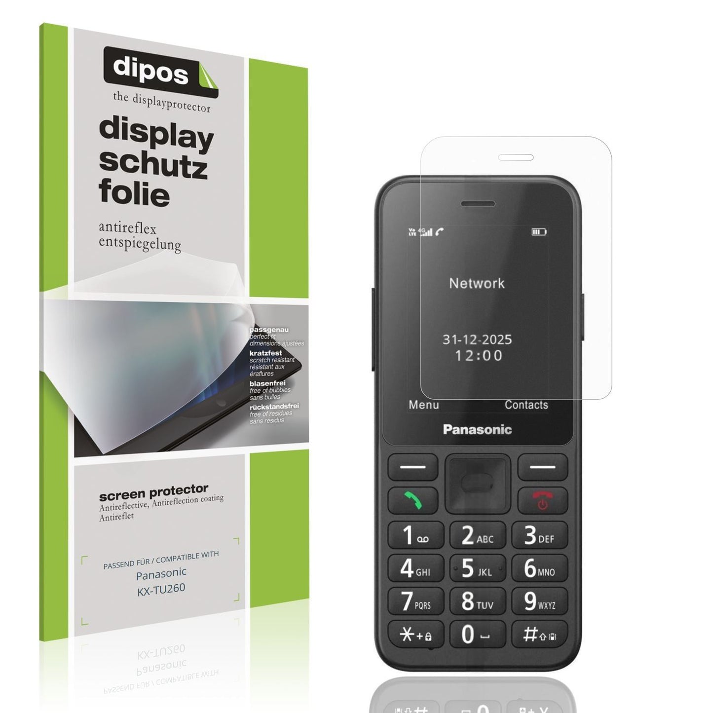4x Schutzfolie matt für Panasonic KX-TU260 Display (1)