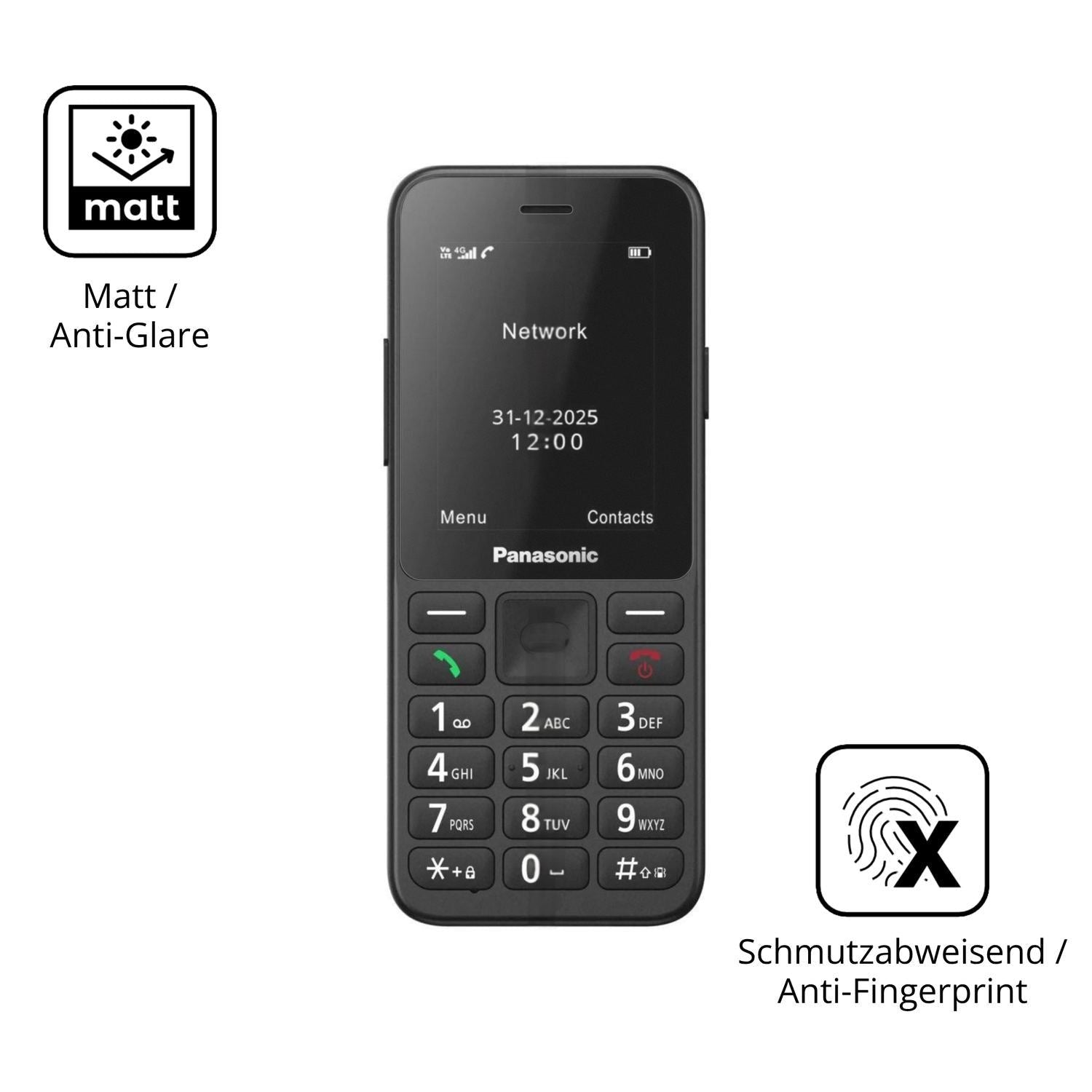 4x Schutzfolie matt für Panasonic KX-TU260 Display (5)