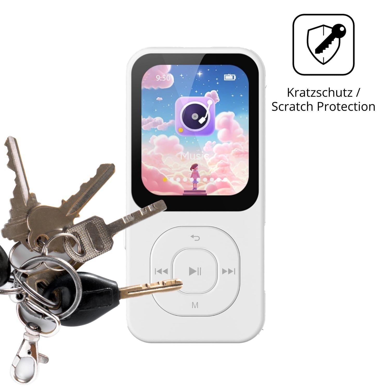 4x Schutzfolie klar für PECSU S2-New MP3-Player Di (4)