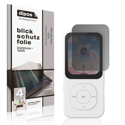 Blickschutzfolie für PECSU S2-New MP3-Player matt  (1)
