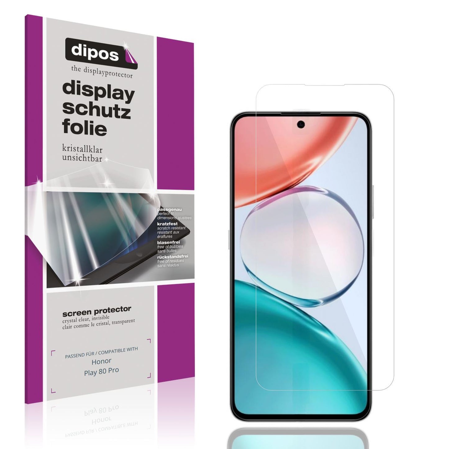 4x Schutzfolie klar für Honor Play 80 Pro Display- (1)