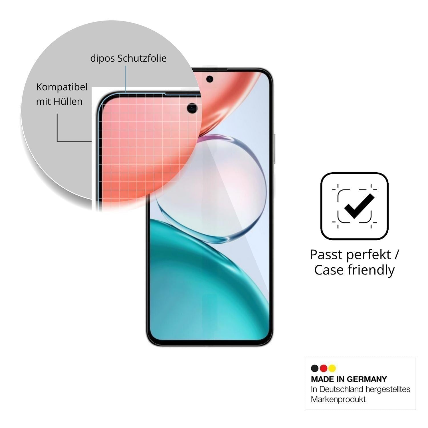 4x Schutzfolie klar für Honor Play 80 Pro Display- (6)