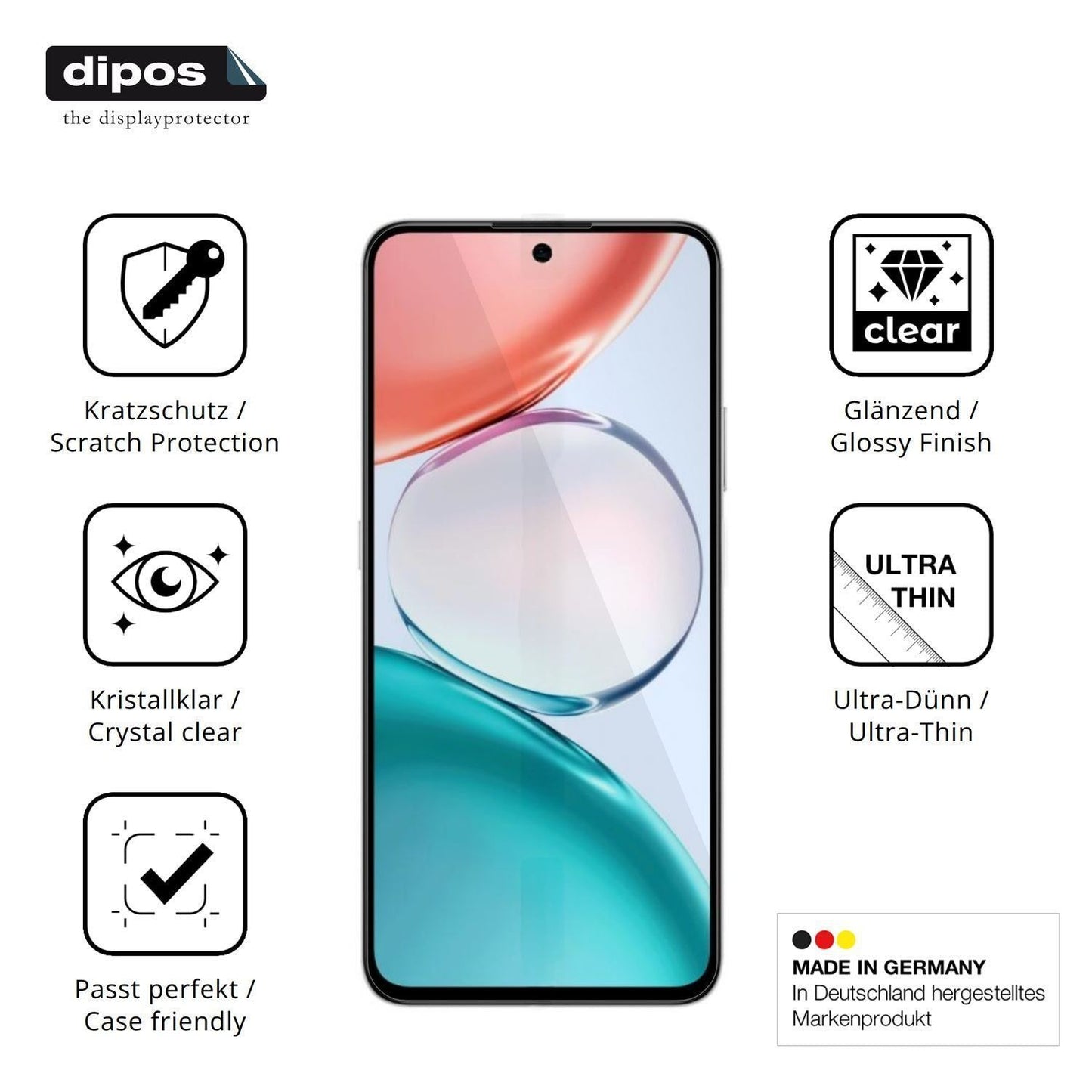 4x Schutzfolie klar für Honor Play 80 Pro Display- (7)