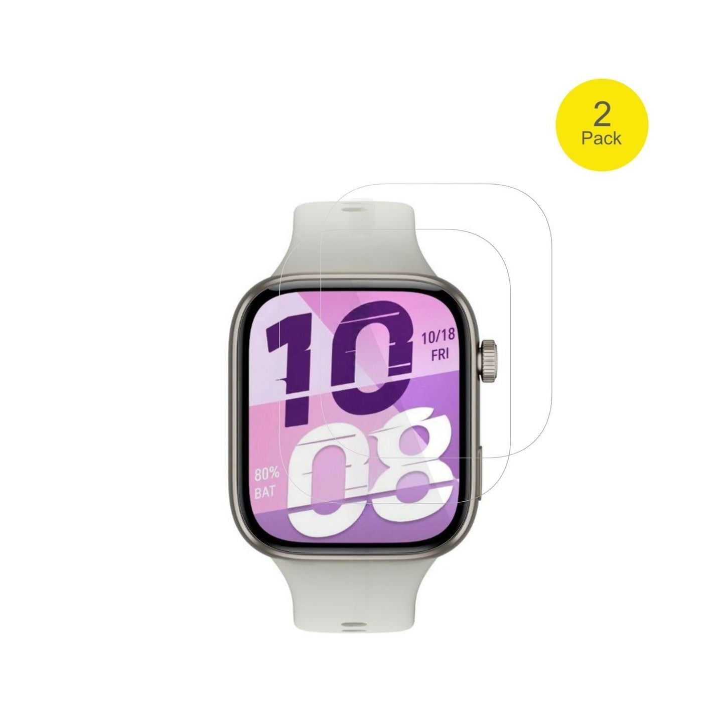 2x 3D Full Cover Schutzfolie für Honor Watch X5i (2)