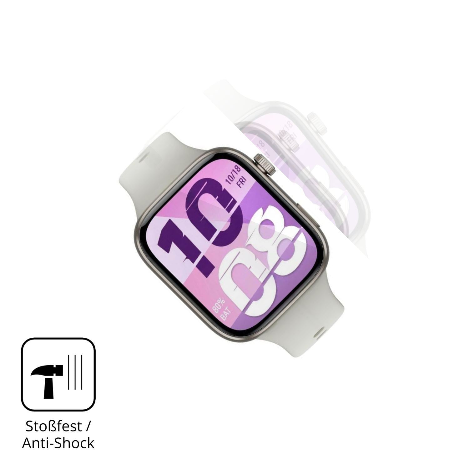 2x 3D Full Cover Schutzfolie für Honor Watch X5i (4)