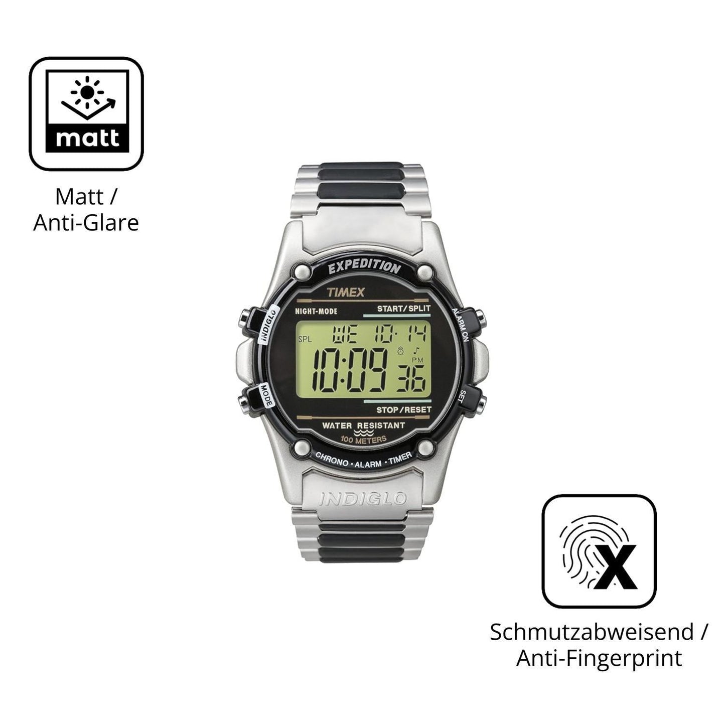 6x Schutzfolie matt für Timex Expedition Atlantis  (5)