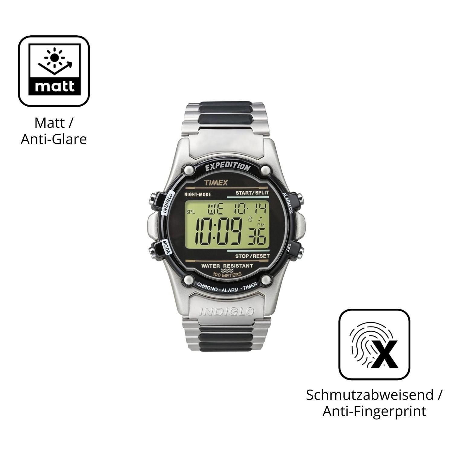 6x Schutzfolie matt für Timex Expedition Atlantis  (5)