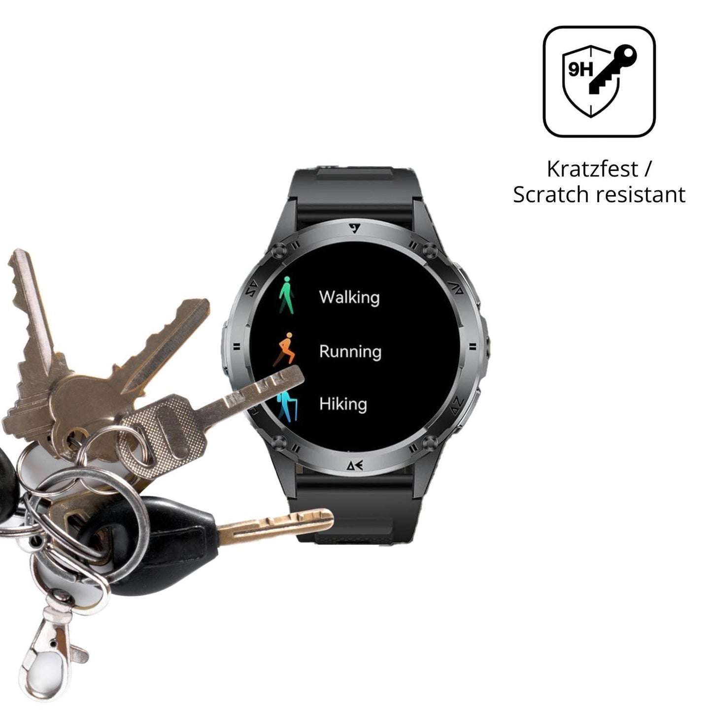 2x 9H Schutzfolie für CHOOSETIME EF6 Panzerfolie (3)