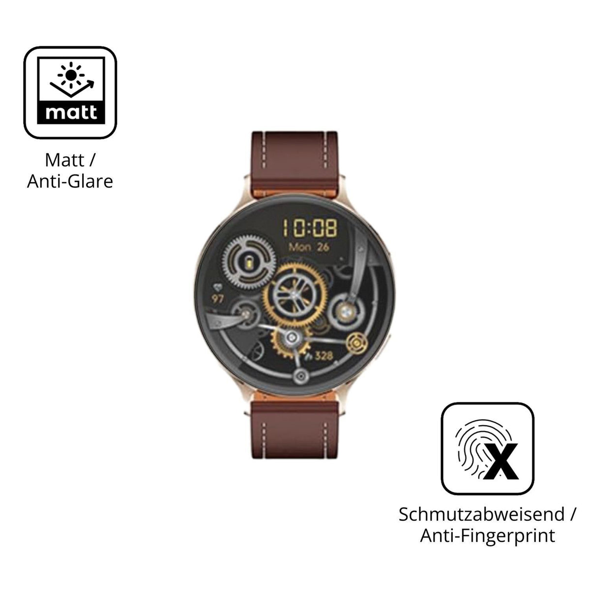 6x Schutzfolie matt für SWZEC Zeus One Display-Sch (5)