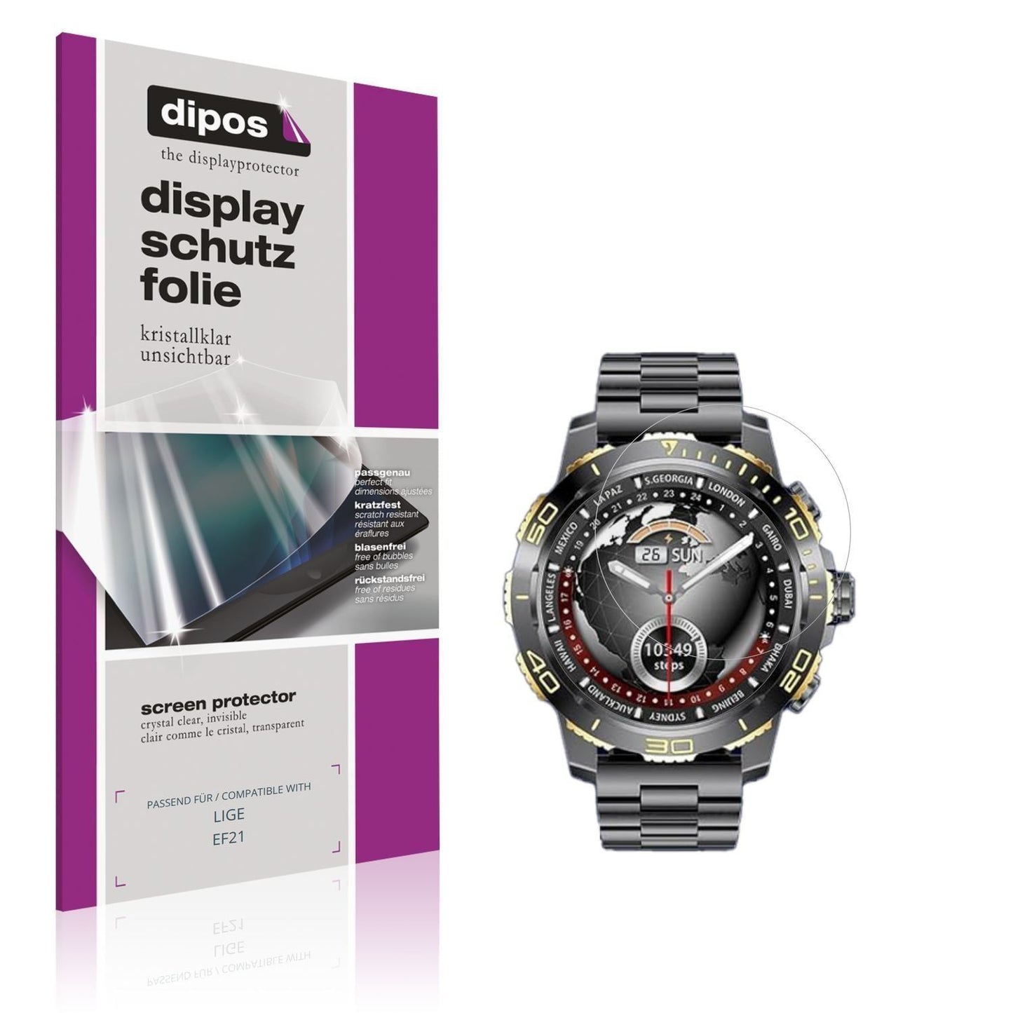6x Schutzfolie klar für LIGE EF21 Display-Schutzfo (1)