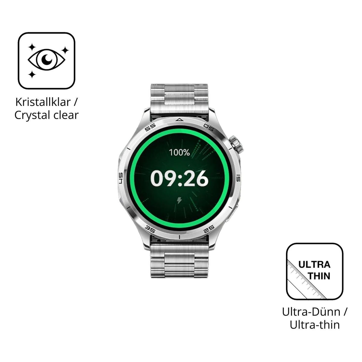 6x Schutzfolie klar für Mibro GT (46mm) Display-Sc (5)