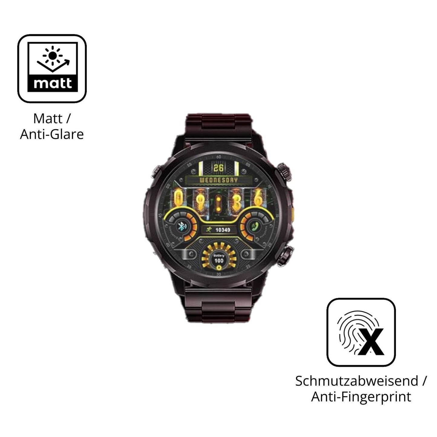 6x Schutzfolie matt für BENYAR SMART EF20 Display- (5)