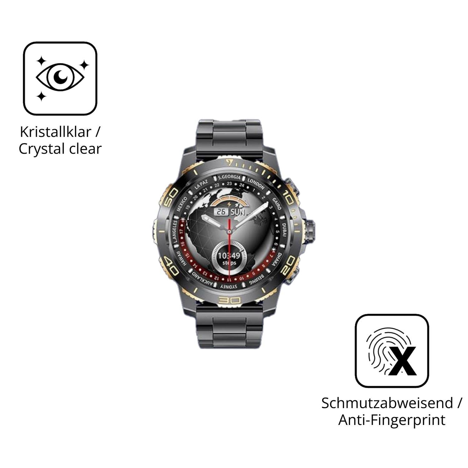 2x 9H Schutzfolie für CHOOSETIME EF21 Panzerfolie (5)