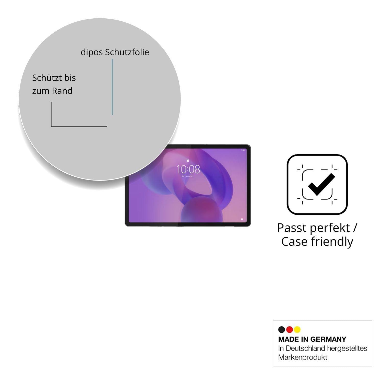 2x 9H Schutzfolie für Lenovo Tab K11 2. Gen TB336Z (6)