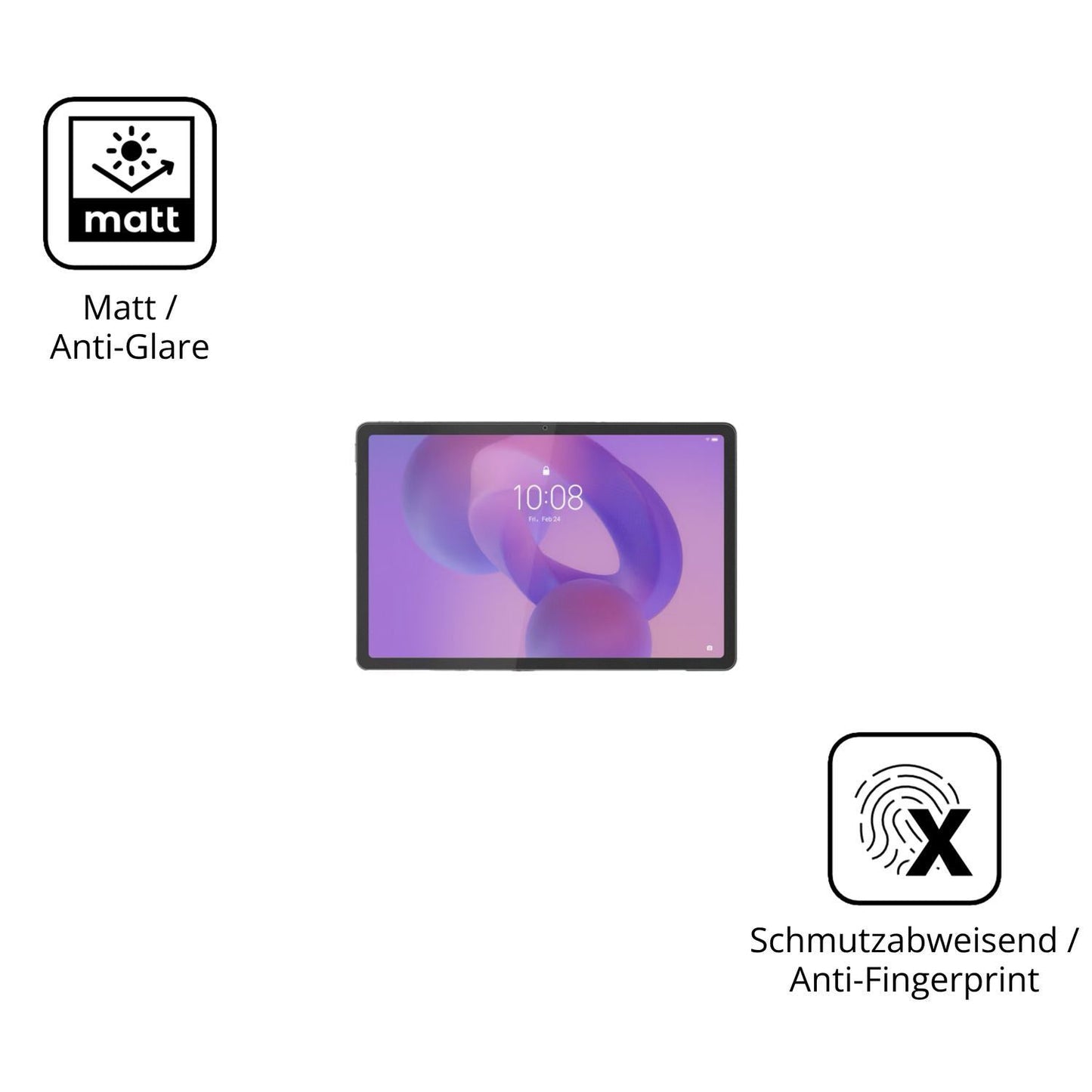 2x 9H Schutzfolie matt für Lenovo Tab K11 2. Gen T (5)