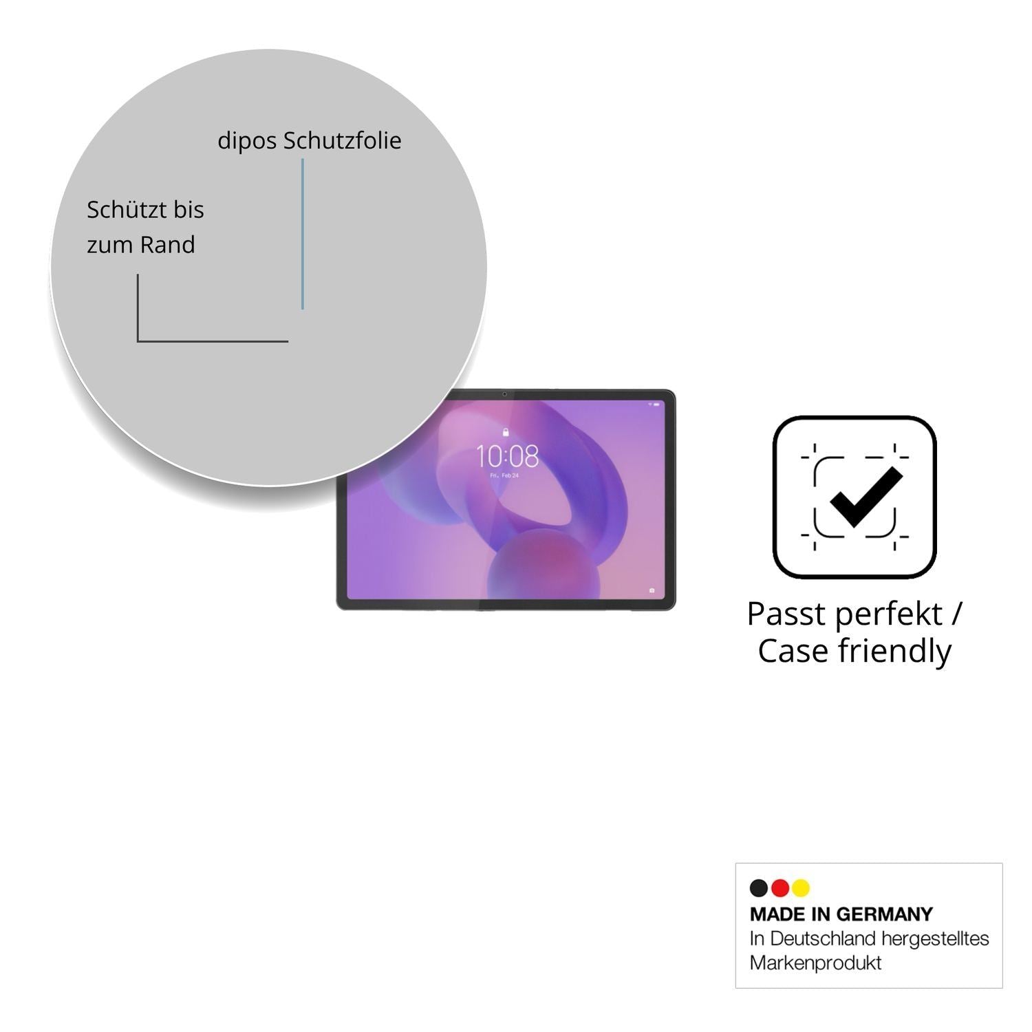2x 9H Schutzfolie matt für Lenovo Tab K11 2. Gen T (6)