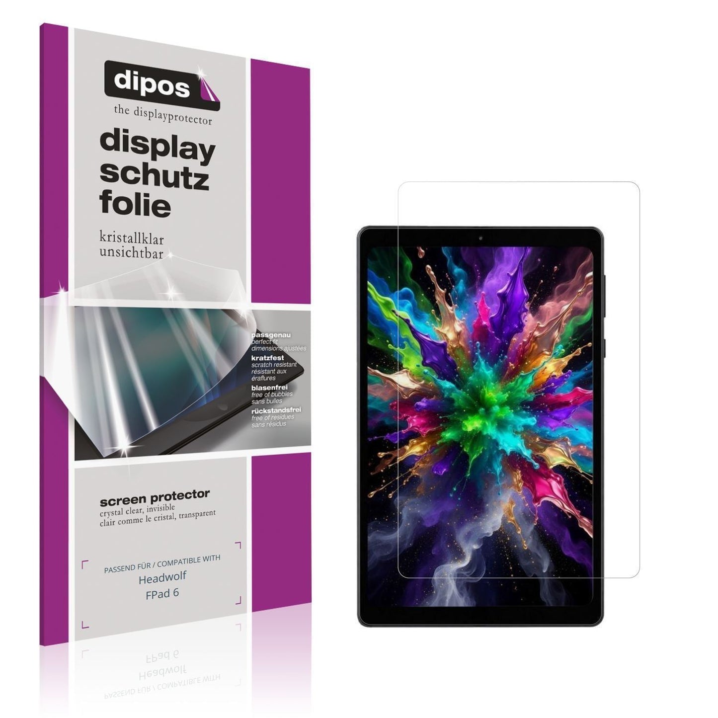 2x Schutzfolie klar für Headwolf FPad 6 Display-Sc (1)