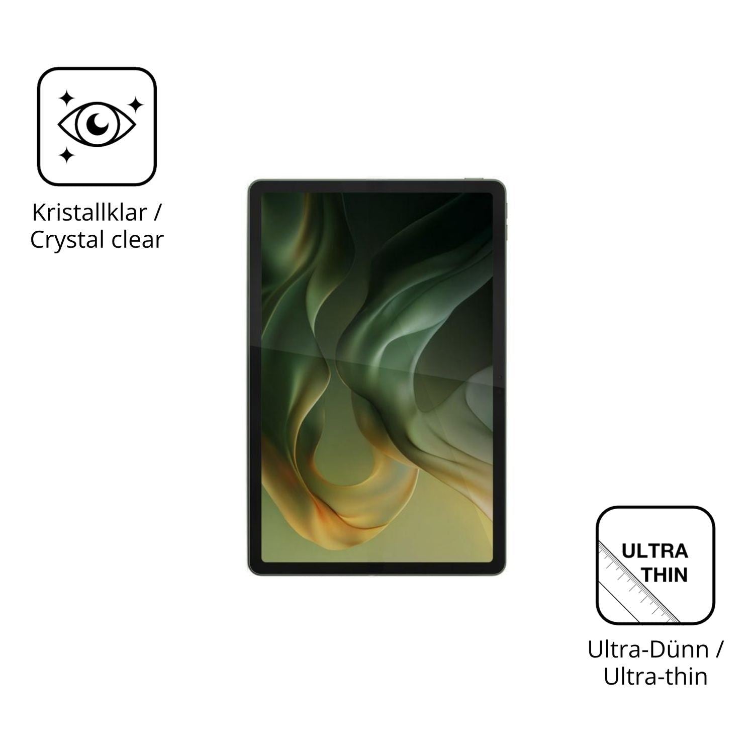 2x Schutzfolie klar für Motorola Moto Pad 2026 Dis (5)