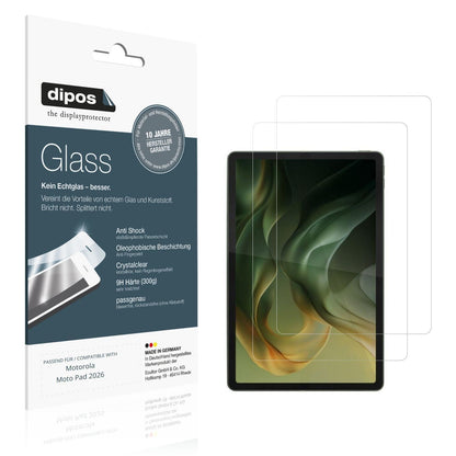2x 9H Schutzfolie für Motorola Moto Pad 2026 Panze (1)