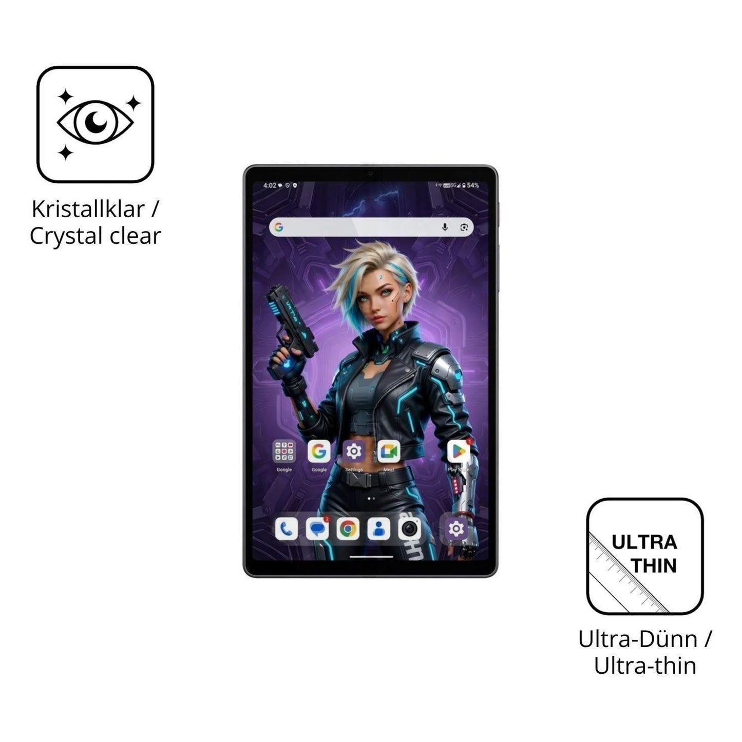 2x Schutzfolie klar für Alldocube iPlay 80 mini Ul (5)