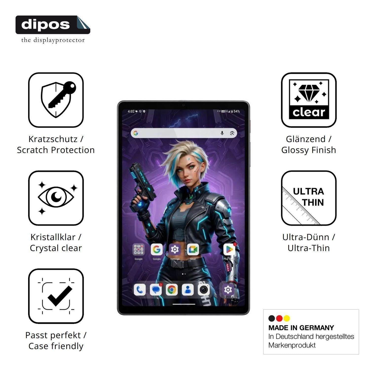 2x Schutzfolie klar für Alldocube iPlay 80 mini Ul (7)