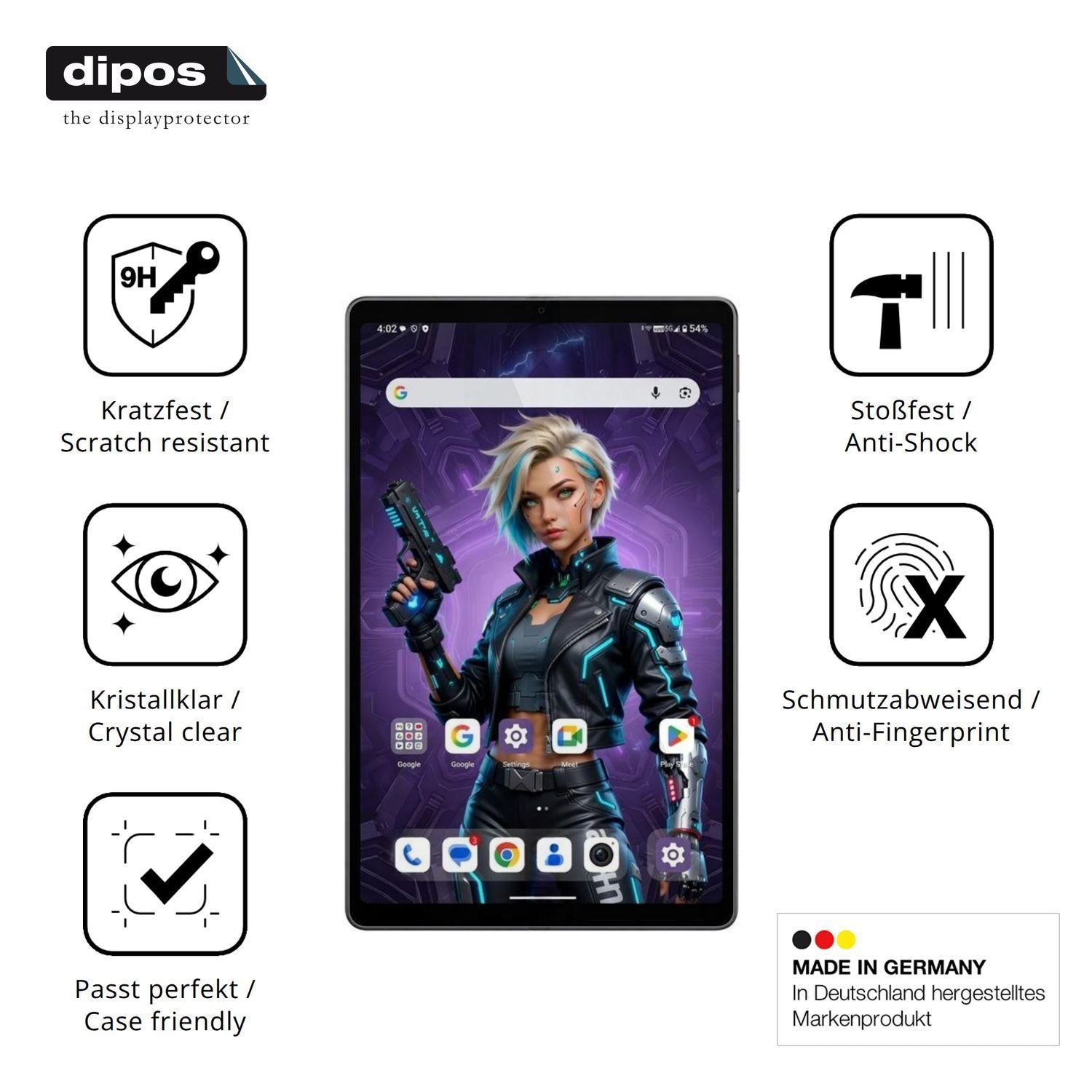 2x 9H Schutzfolie für Alldocube iPlay 80 mini Ultr (7)