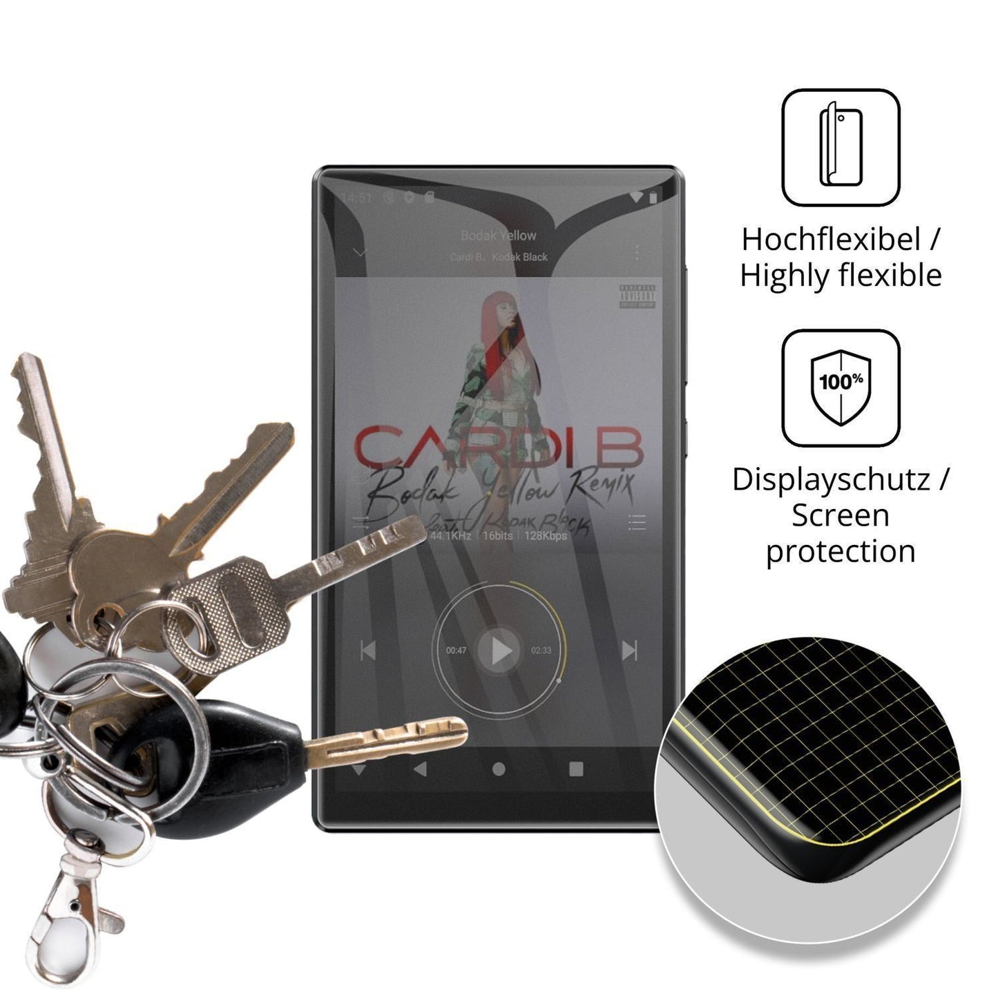 Full Cover Privacy Blickschutzfolie für Diofox M10 (3)